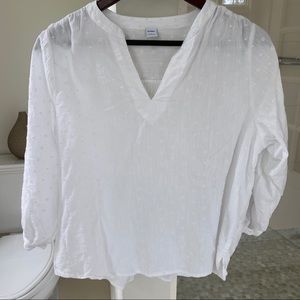 White Cotton eyelet top